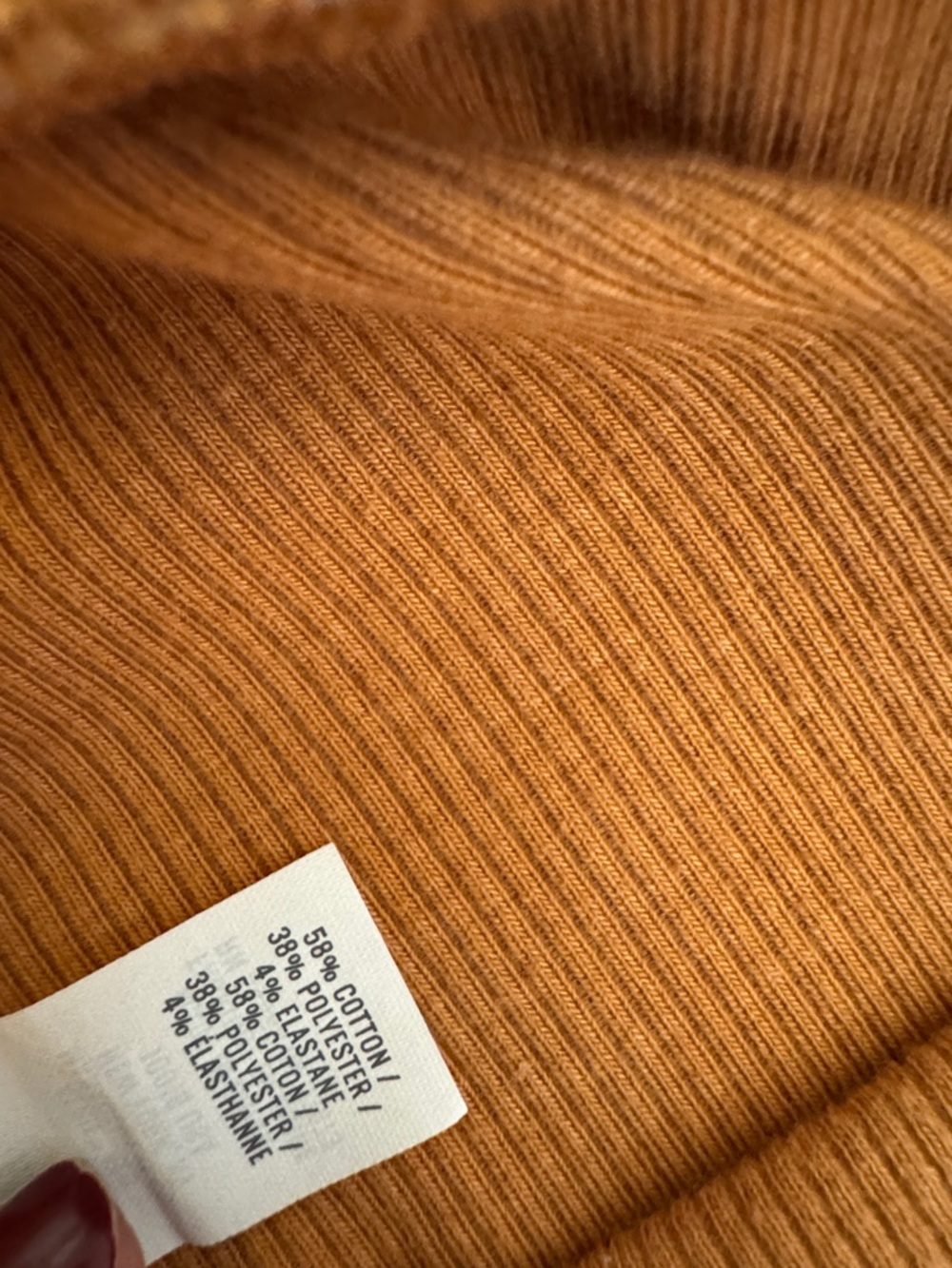 AERIE Caramel Rib Knit Flare Leg Pants Size M - Picture 6 of 6
